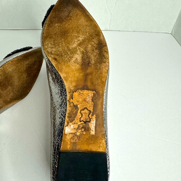 Tory Burch Vanessa Crystal Bow Pointed Toe Flats Size 8 - Picture 12 of 12